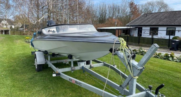 SIMSSuper 15 fod, Mercury 50 hk, trailer, tilbehør